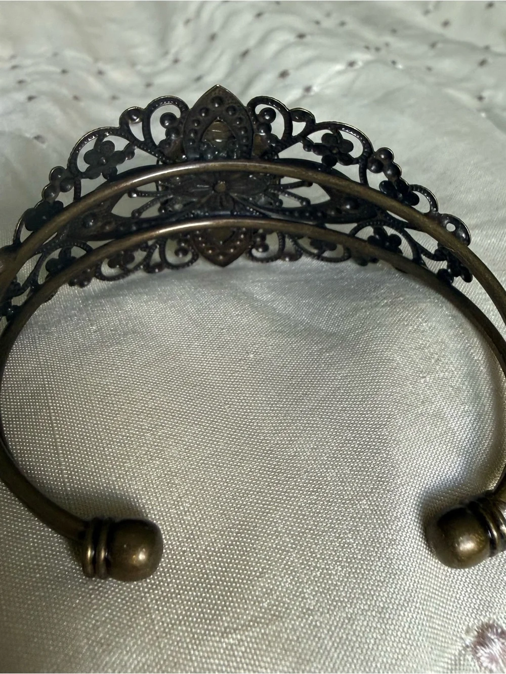 Hummingbird Cuff Bracelet victorian style art nouveau jewelry bird purple gold